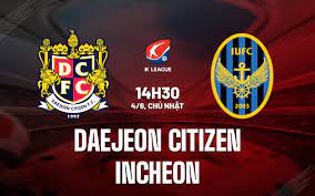 soi kèo Incheon cùng Daejeon Citizen